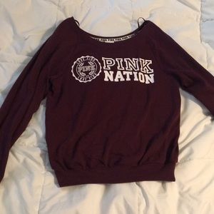 The brand “pink” maroon crew neck!